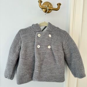 Baby knitted burnous jacket